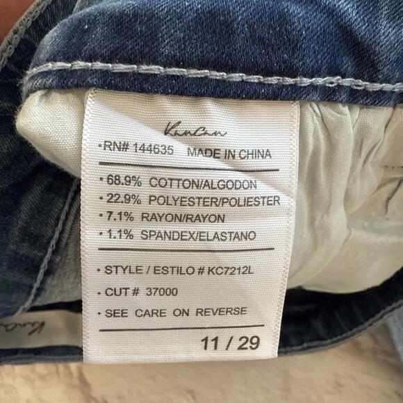 NWT KanCan Kan Can Boutique Skinny Distressed Light Wash Blue Jeans  11/29 - Picture 7 of 9